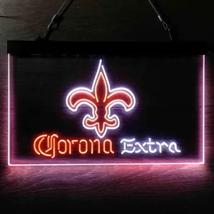 New Orleans Saints Corona Extra Neon-Like LED Sign