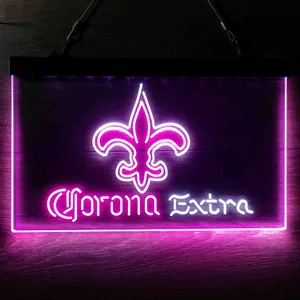 New Orleans Saints Corona Extra Neon-Like LED Sign