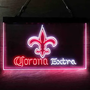 New Orleans Saints Corona Extra Neon-Like LED Sign
