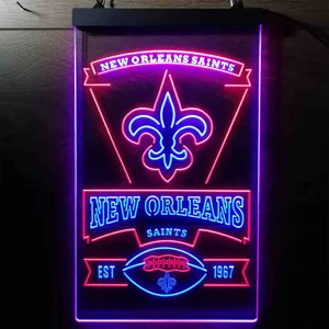 New Orleans Saints EST 1967 Neon-Like LED Sign