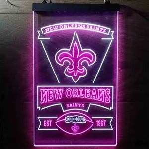 New Orleans Saints EST 1967 Neon-Like LED Sign