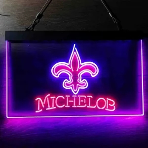 New Orleans Saints Michelob Neon-Like LED Sign