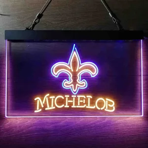 New Orleans Saints Michelob Neon-Like LED Sign