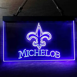 New Orleans Saints Michelob Neon-Like LED Sign