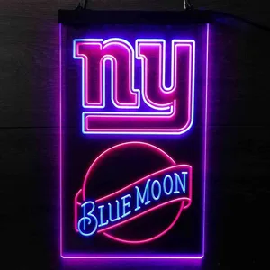 New York Giants Blue Moon Neon-Like LED Sign
