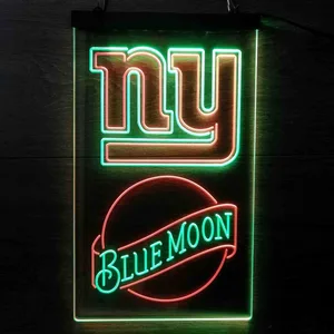 New York Giants Blue Moon Neon-Like LED Sign