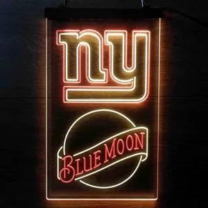 New York Giants Blue Moon Neon-Like LED Sign