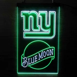 New York Giants Blue Moon Neon-Like LED Sign