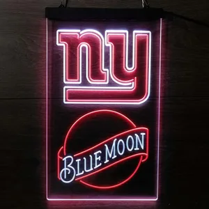 New York Giants Blue Moon Neon-Like LED Sign