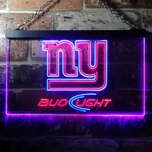 New York Giants Bud Light Neon-Like LED Sign
