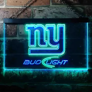 New York Giants Bud Light Neon-Like LED Sign