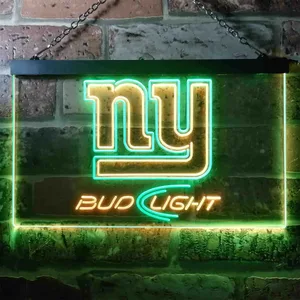 New York Giants Bud Light Neon-Like LED Sign