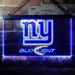 New York Giants Bud Light Neon-Like LED Sign