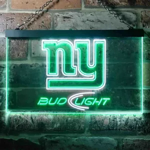 New York Giants Bud Light Neon-Like LED Sign