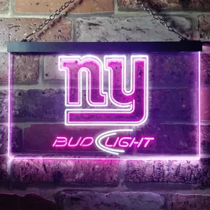 New York Giants Bud Light Neon-Like LED Sign