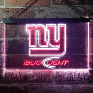 New York Giants Bud Light Neon-Like LED Sign