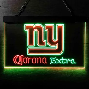 New York Giants Corona Extra Neon-Like LED Sign