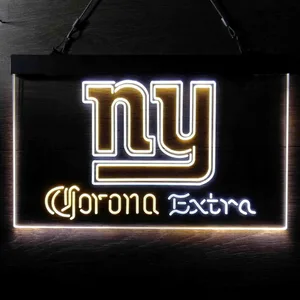 New York Giants Corona Extra Neon-Like LED Sign
