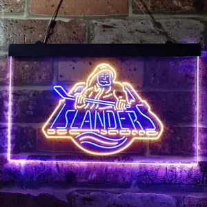 New York Islanders Fisherman Logo Neon-Like LED Sign