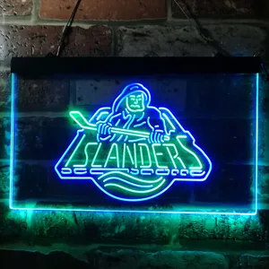 New York Islanders Fisherman Logo Neon-Like LED Sign