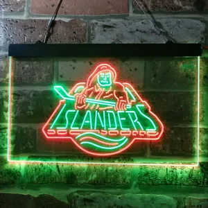 New York Islanders Fisherman Logo Neon-Like LED Sign