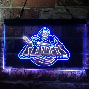 New York Islanders Fisherman Logo Neon-Like LED Sign
