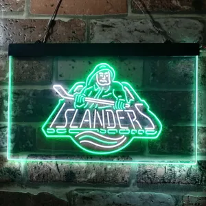 New York Islanders Fisherman Logo Neon-Like LED Sign