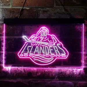 New York Islanders Fisherman Logo Neon-Like LED Sign