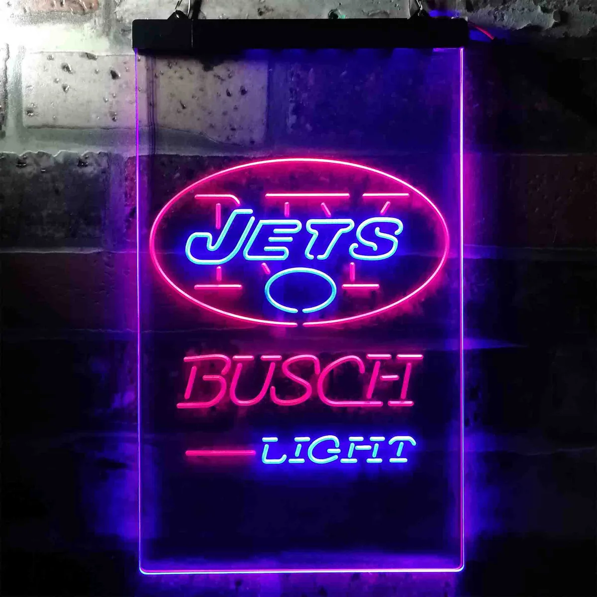 New York Jets Busch Light Neon-Like LED Sign