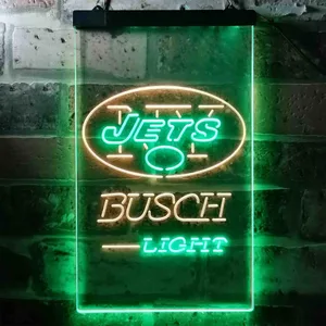 New York Jets Busch Light Neon-Like LED Sign