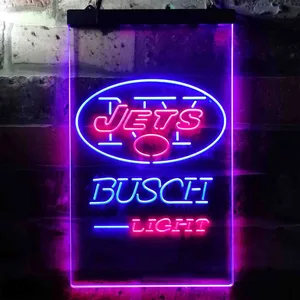 New York Jets Busch Light Neon-Like LED Sign