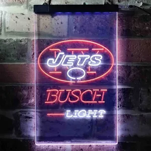 New York Jets Busch Light Neon-Like LED Sign