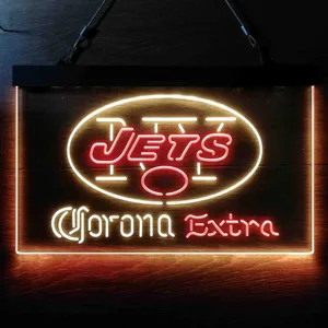 New York Jets Corona Extra Neon-Like LED Sign