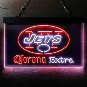 New York Jets Corona Extra Neon-Like LED Sign