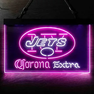 New York Jets Corona Extra Neon-Like LED Sign