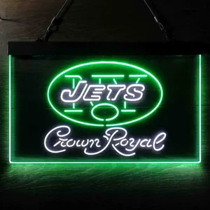 New York Jets Crown Royal Neon-Like LED Sign