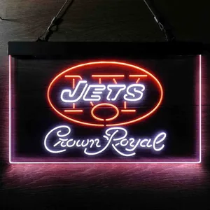 New York Jets Crown Royal Neon-Like LED Sign