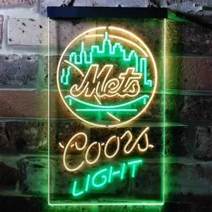 New York Mets Coors Light Neon-Like LED Sign