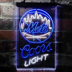 New York Mets Coors Light Neon-Like LED Sign