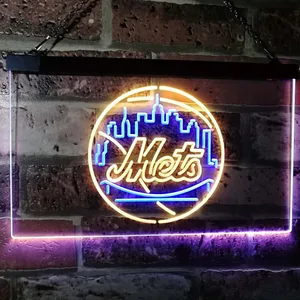 New York Mets Logo 1 Neon-Like LED Sign