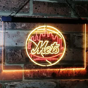 New York Mets Logo 1 Neon-Like LED Sign