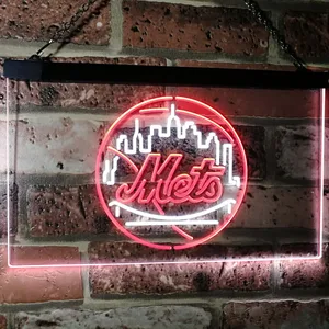 New York Mets Logo 1 Neon-Like LED Sign