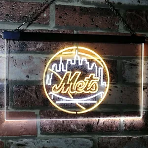 New York Mets Logo 1 Neon-Like LED Sign