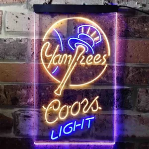 New York Yankees Coors Light Neon-Like LED Sign