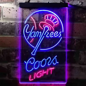 New York Yankees Coors Light Neon-Like LED Sign