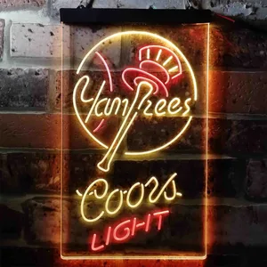 New York Yankees Coors Light Neon-Like LED Sign