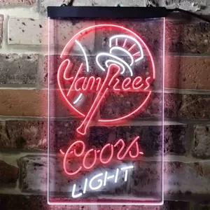New York Yankees Coors Light Neon-Like LED Sign