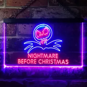 Nightmare Before Christmas Neon-Like LED Sign