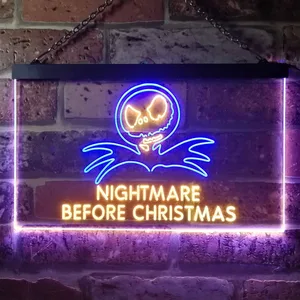 Nightmare Before Christmas Neon-Like LED Sign