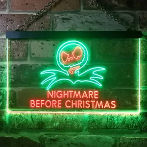 Nightmare Before Christmas Neon-Like LED Sign